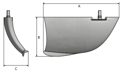 Side-Power Vector fins™ Mitat